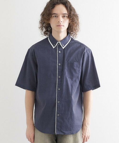 tk.TAKEO KIKUCHI / ティーケー タケオキクチ シャツ・ブラウス | 2枚衿ドット柄シャツ | 詳細13