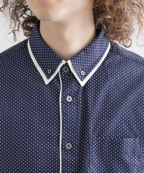 tk.TAKEO KIKUCHI / ティーケー タケオキクチ シャツ・ブラウス | 2枚衿ドット柄シャツ | 詳細16