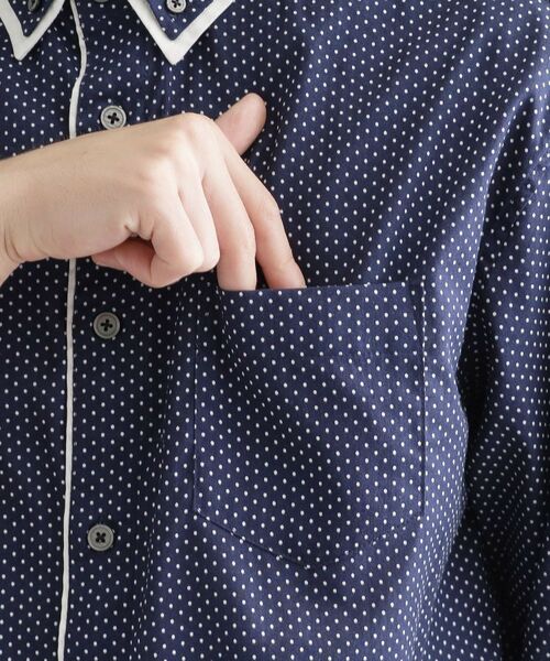 tk.TAKEO KIKUCHI / ティーケー タケオキクチ シャツ・ブラウス | 2枚衿ドット柄シャツ | 詳細18