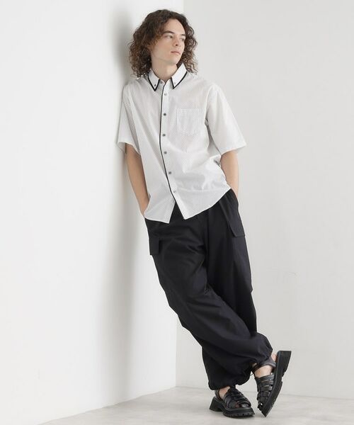 tk.TAKEO KIKUCHI / ティーケー タケオキクチ シャツ・ブラウス | 2枚衿ドット柄シャツ | 詳細3