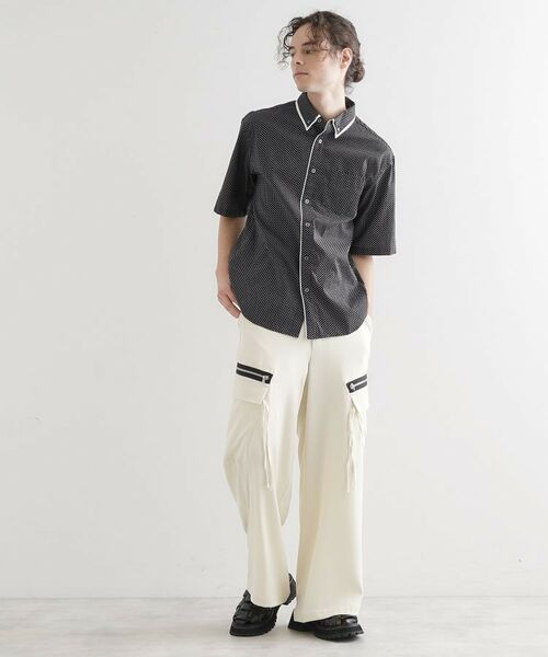 tk.TAKEO KIKUCHI / ティーケー タケオキクチ シャツ・ブラウス | 2枚衿ドット柄シャツ | 詳細6