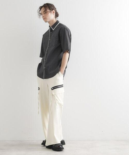 tk.TAKEO KIKUCHI / ティーケー タケオキクチ シャツ・ブラウス | 2枚衿ドット柄シャツ | 詳細7