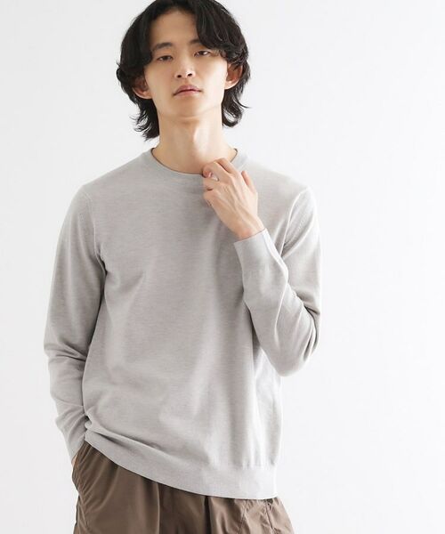 tk.TAKEO KIKUCHI / ティーケー タケオキクチ ニット・セーター | ハイゲージコンパクトニットクルー | 詳細2