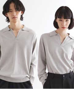 tk.TAKEO KIKUCHI / ティーケー タケオキクチ ニット・セーター | ハイゲージスキッパーコンパクトポロニット