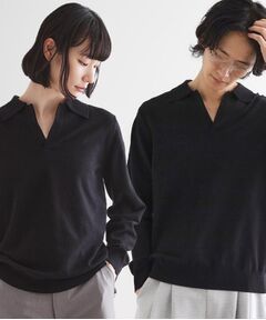 tk.TAKEO KIKUCHI / ティーケー タケオキクチ ニット・セーター | ハイゲージスキッパーコンパクトポロニット