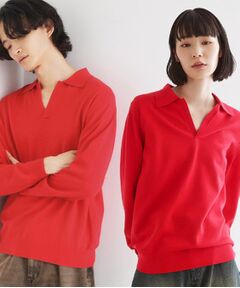 tk.TAKEO KIKUCHI / ティーケー タケオキクチ ニット・セーター | ハイゲージスキッパーコンパクトポロニット