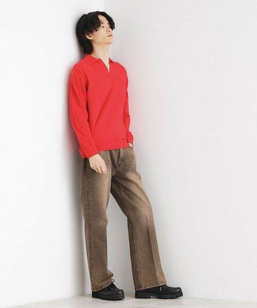 tk.TAKEO KIKUCHI / ティーケー タケオキクチ ニット・セーター | ハイゲージスキッパーコンパクトポロニット | 詳細13