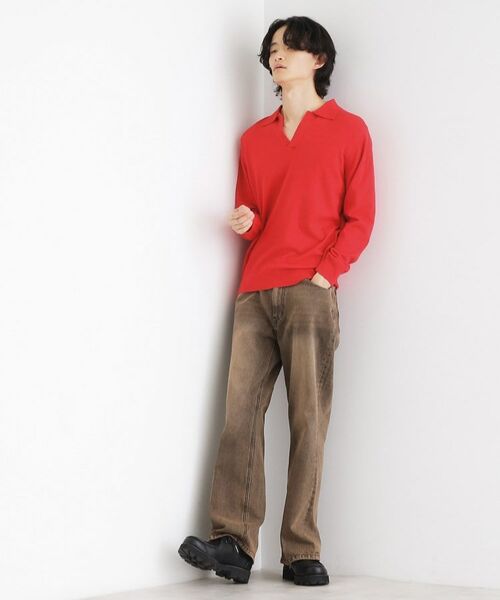 tk.TAKEO KIKUCHI / ティーケー タケオキクチ ニット・セーター | ハイゲージスキッパーコンパクトポロニット | 詳細14