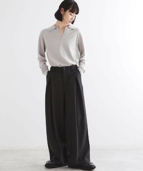 tk.TAKEO KIKUCHI / ティーケー タケオキクチ ニット・セーター | ハイゲージスキッパーコンパクトポロニット | 詳細22