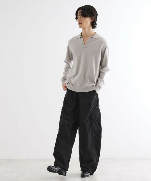 tk.TAKEO KIKUCHI / ティーケー タケオキクチ ニット・セーター | ハイゲージスキッパーコンパクトポロニット | 詳細3