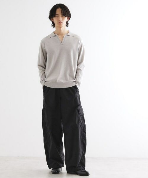 tk.TAKEO KIKUCHI / ティーケー タケオキクチ ニット・セーター | ハイゲージスキッパーコンパクトポロニット | 詳細4