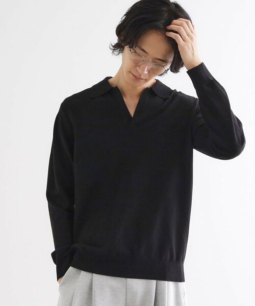 tk.TAKEO KIKUCHI / ティーケー タケオキクチ ニット・セーター | ハイゲージスキッパーコンパクトポロニット | 詳細6