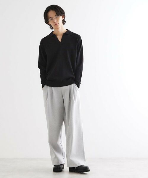 tk.TAKEO KIKUCHI / ティーケー タケオキクチ ニット・セーター | ハイゲージスキッパーコンパクトポロニット | 詳細7