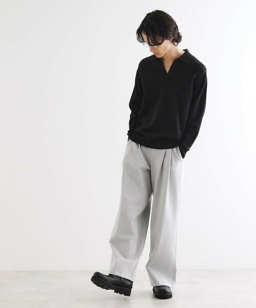 tk.TAKEO KIKUCHI / ティーケー タケオキクチ ニット・セーター | ハイゲージスキッパーコンパクトポロニット | 詳細8