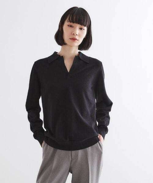 tk.TAKEO KIKUCHI / ティーケー タケオキクチ ニット・セーター | ハイゲージスキッパーコンパクトポロニット | 詳細9