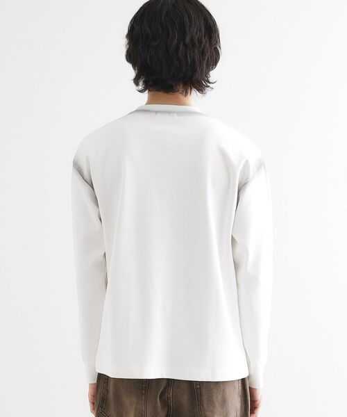 tk.TAKEO KIKUCHI / ティーケー タケオキクチ Tシャツ | フラワーフォトエンブロヘビーウェイトスムースTシャツ | 詳細12