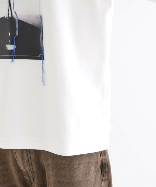 tk.TAKEO KIKUCHI / ティーケー タケオキクチ Tシャツ | フラワーフォトエンブロヘビーウェイトスムースTシャツ | 詳細15