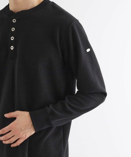 tk.TAKEO KIKUCHI / ティーケー タケオキクチ カットソー | ワッフル＆スムースプレートヘンリーカットソー | 詳細14