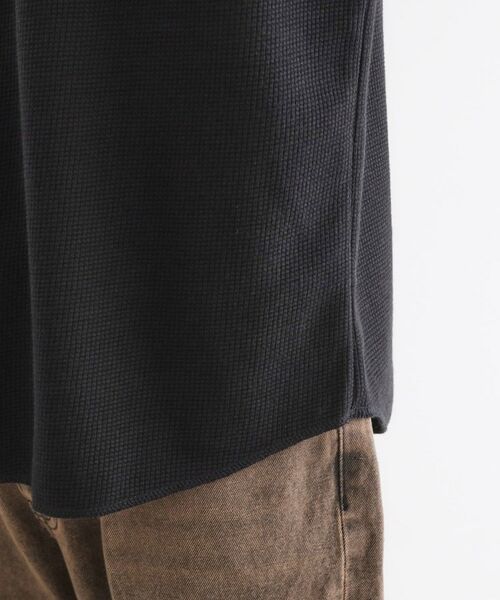 tk.TAKEO KIKUCHI / ティーケー タケオキクチ カットソー | ワッフル＆スムースプレートヘンリーカットソー | 詳細15