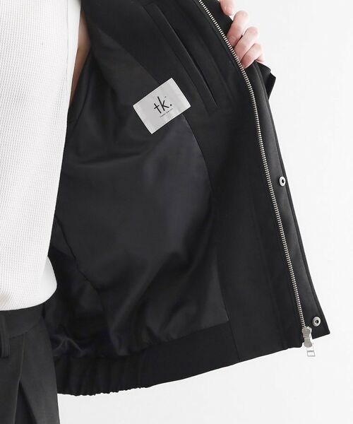 tk.TAKEO KIKUCHI / ティーケー タケオキクチ レザーブルゾン・ジャケット | カーブシームフライトブルゾン | 詳細17