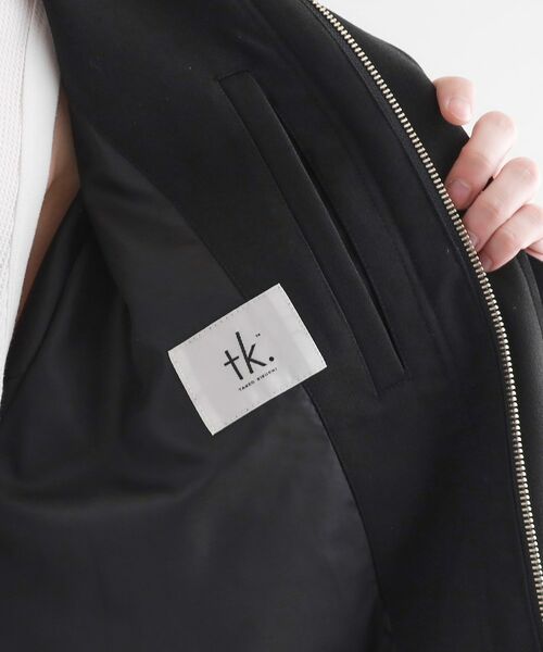 tk.TAKEO KIKUCHI / ティーケー タケオキクチ レザーブルゾン・ジャケット | カーブシームフライトブルゾン | 詳細18