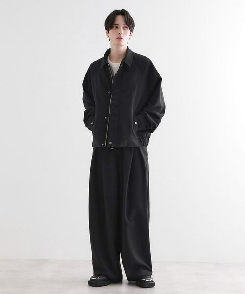 tk.TAKEO KIKUCHI / ティーケー タケオキクチ レザーブルゾン・ジャケット | カーブシームフライトブルゾン | 詳細7