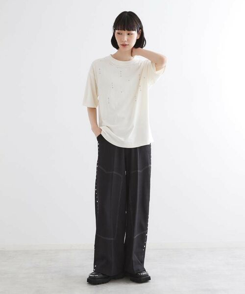tk.TAKEO KIKUCHI / ティーケー タケオキクチ パンツ | スタッズスラックス | 詳細5