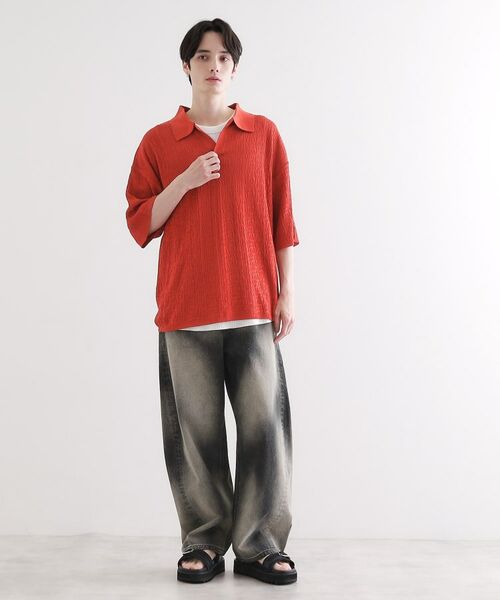 tk.TAKEO KIKUCHI / ティーケー タケオキクチ パンツ | バレルシルエットパンツ（デニム＆カラーパンツ） | 詳細6