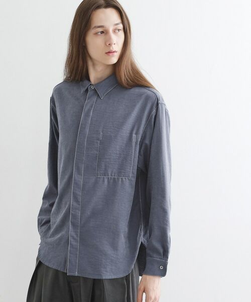 tk.TAKEO KIKUCHI / ティーケー タケオキクチ シャツ・ブラウス | ビンテージフィブリルライクシャツ | 詳細10