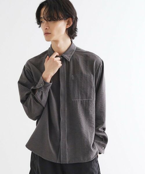 tk.TAKEO KIKUCHI / ティーケー タケオキクチ シャツ・ブラウス | ビンテージフィブリルライクシャツ | 詳細2