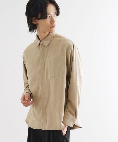 tk. TAKEO KIKUCHI/ティーケー タケオキクチ ビンテージフィブリルライクシャツ ライトベージュ(051) 03(L) tk. TAKEO KIKUCHI/ティーケー タケオキクチ ビンテージフィブリルライクシャツ ライトベージュ(051) 03(L)