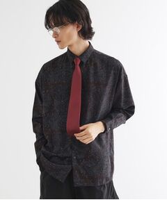 tk.TAKEO KIKUCHI / ティーケー タケオキクチ シャツ・ブラウス | 【ネクタイ付】チェックオンペイズリージャカードシャツ