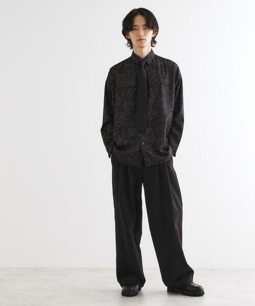 tk.TAKEO KIKUCHI / ティーケー タケオキクチ シャツ・ブラウス | 【ネクタイ付】チェックオンペイズリージャカードシャツ | 詳細10