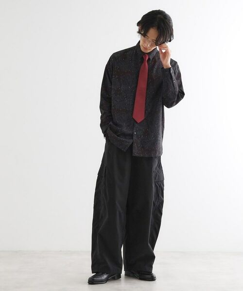 tk.TAKEO KIKUCHI / ティーケー タケオキクチ シャツ・ブラウス | 【ネクタイ付】チェックオンペイズリージャカードシャツ | 詳細14