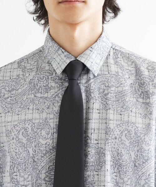 tk.TAKEO KIKUCHI / ティーケー タケオキクチ シャツ・ブラウス | 【ネクタイ付】チェックオンペイズリージャカードシャツ | 詳細19