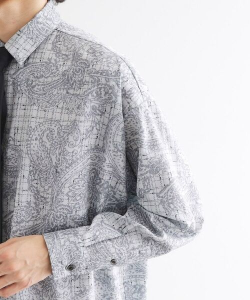 tk.TAKEO KIKUCHI / ティーケー タケオキクチ シャツ・ブラウス | 【ネクタイ付】チェックオンペイズリージャカードシャツ | 詳細21