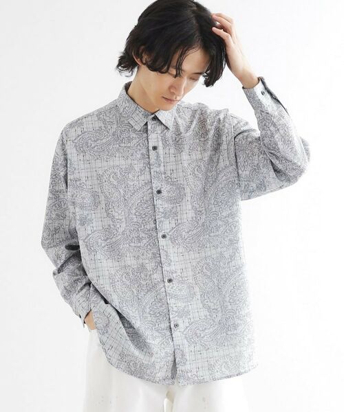 tk.TAKEO KIKUCHI / ティーケー タケオキクチ シャツ・ブラウス | 【ネクタイ付】チェックオンペイズリージャカードシャツ | 詳細5