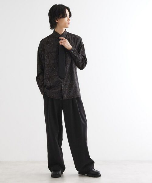 tk.TAKEO KIKUCHI / ティーケー タケオキクチ シャツ・ブラウス | 【ネクタイ付】チェックオンペイズリージャカードシャツ | 詳細9