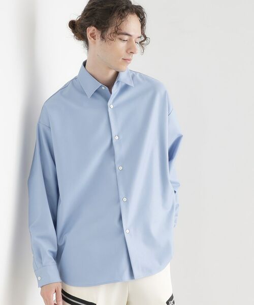 セール】 ジョーゼット チェック＆ストライプ長袖シャツ （T