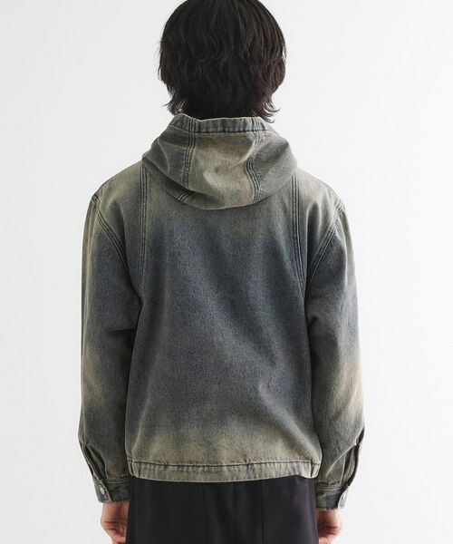 tk.TAKEO KIKUCHI / ティーケー タケオキクチ パーカー | ヴィンテージライクデニムジップパーカー | 詳細12