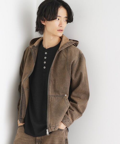 tk.TAKEO KIKUCHI / ティーケー タケオキクチ パーカー | ヴィンテージライクデニムジップパーカー | 詳細2