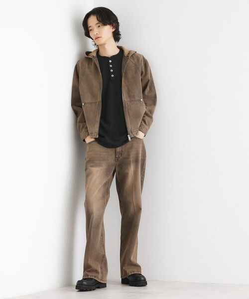 tk.TAKEO KIKUCHI / ティーケー タケオキクチ パーカー | ヴィンテージライクデニムジップパーカー | 詳細3