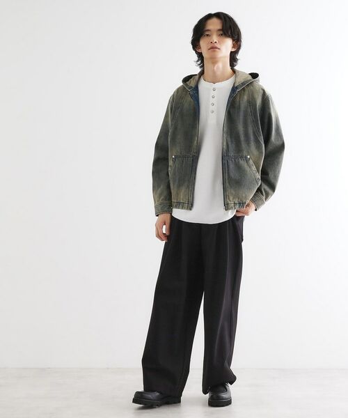 tk.TAKEO KIKUCHI / ティーケー タケオキクチ パーカー | ヴィンテージライクデニムジップパーカー | 詳細7