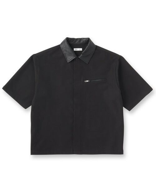 tk.TAKEO KIKUCHI / ティーケー タケオキクチ シャツ・ブラウス | 衿配色ワーカーシャツアウター | 詳細1