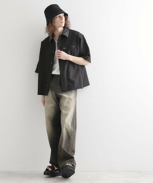 tk.TAKEO KIKUCHI / ティーケー タケオキクチ シャツ・ブラウス | 衿配色ワーカーシャツアウター | 詳細3