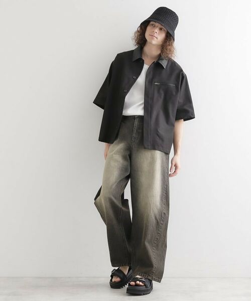tk.TAKEO KIKUCHI / ティーケー タケオキクチ シャツ・ブラウス | 衿配色ワーカーシャツアウター | 詳細4