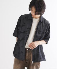 tk.TAKEO KIKUCHI / ティーケー タケオキクチ シャツ・ブラウス | ブラープリントシャンブレーシャツアウター