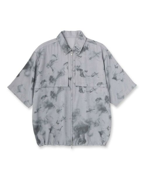 tk.TAKEO KIKUCHI / ティーケー タケオキクチ シャツ・ブラウス | ブラープリントシャンブレーシャツアウター | 詳細1
