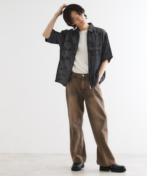 tk.TAKEO KIKUCHI / ティーケー タケオキクチ シャツ・ブラウス | ブラープリントシャンブレーシャツアウター | 詳細10
