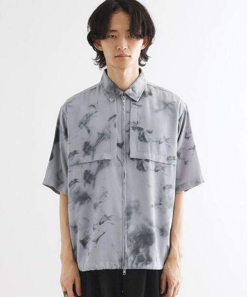 tk.TAKEO KIKUCHI / ティーケー タケオキクチ シャツ・ブラウス | ブラープリントシャンブレーシャツアウター | 詳細12